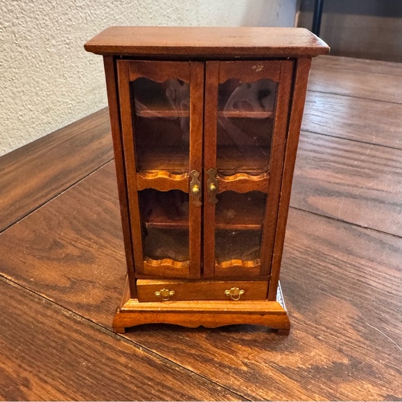 Other - Vintage dollhouse furniture wood cupboard cabinet